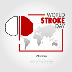 Vector Illustration on the theme World Stroke Day.