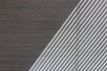 Hard Diagonal Shadows On Grey Textured Wall From A Window Roller Shutter Or Blinds. Attractive Abstract Half Frame Composition