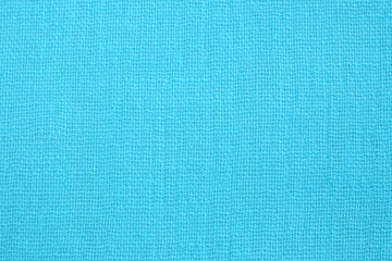 Wall Mural - Light blue cotton fabric texture. Thin textile material . Closeup