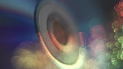 Fototapete - Beautiful abstract circle of shine with particle space  background.