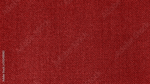 Fotomural Dark red woven fabric texture background. Closeup