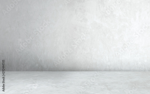 Cuadros en Lienzo Room empty of cement floor with gray room cement or concrete wall texture background and sun light