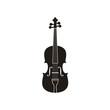 Silhouette of Violin Cello Fiddle Contrabass