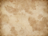 Fototapeta Mapy - Abstract old nautical vintage map background