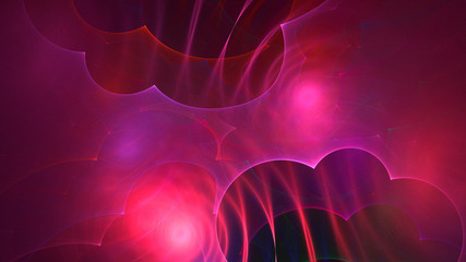 3D rendering abstract fractal technology wallpaper 