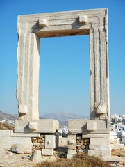 The famous Door (Portara) of Naxos island.