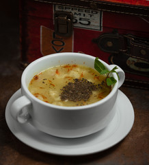 Poster - Soup soup dushbara with spicy topping