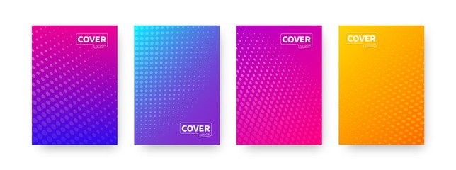 Poster - Trendy covers design. Bright colorful vector backgrounds. Set of modern abstract covers template for use in web and print. 
