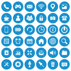 Fototapete - web icon set vector design symbol