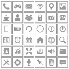 Fototapete - web icon set vector design symbol