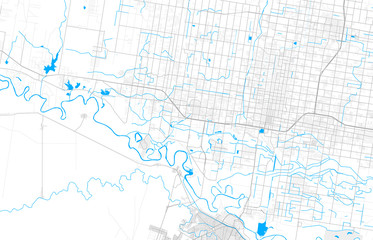 Wall Mural - Rich detailed vector map of Mission, Texas, USA