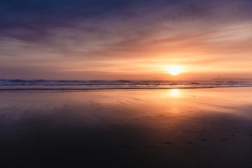 Wall Mural - sunset beach