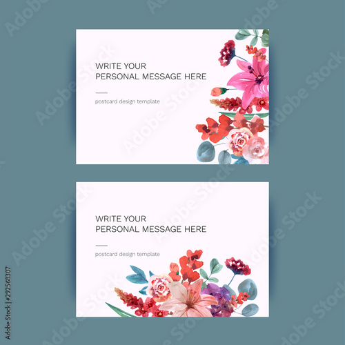 set of business cards