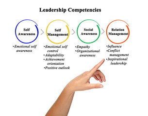 Sticker - Four Leadership Competencies..