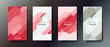 © evgeniale10 - Set of three elegant abstract business cards with graphic elements and text.