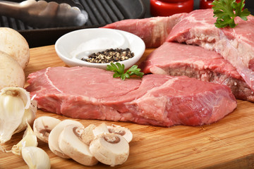 Poster - Gourmet beef sirloin steaks