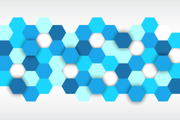 Aufkleber - Hexagon geometric texture, crystal background – vector