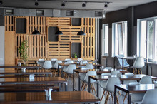 Modern Interior Of A Cafe Or A Restaurant