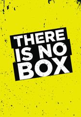 there is no box motivational quotes vector design