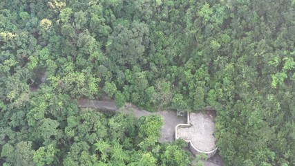 Sticker - Aerial view of Reservoir Landscape