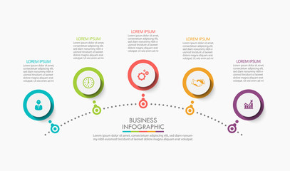 Business data visualization. timeline infographic icons designed for abstract background template milestone element modern diagram process technology digital marketing data presentation chart Vector
