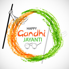 Canvas Print - Happy Gandhi Jayanti