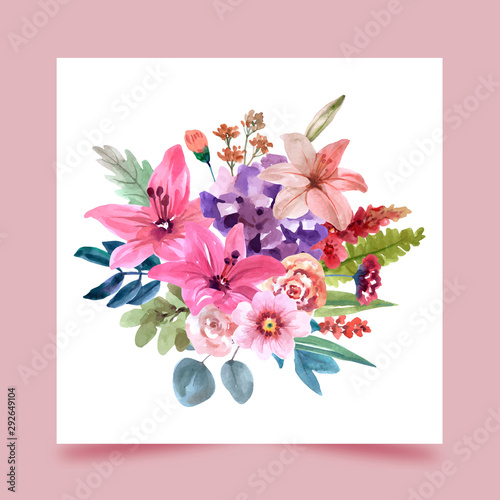A bouquet of flowers