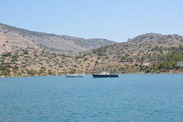 Wall Mural - Rhodes, Greece, the Aegean sea