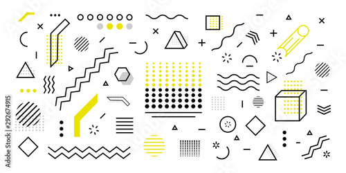 Fotografía Trendy geometric shape background