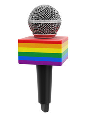 Poster - Color Microphone (clipping path included)