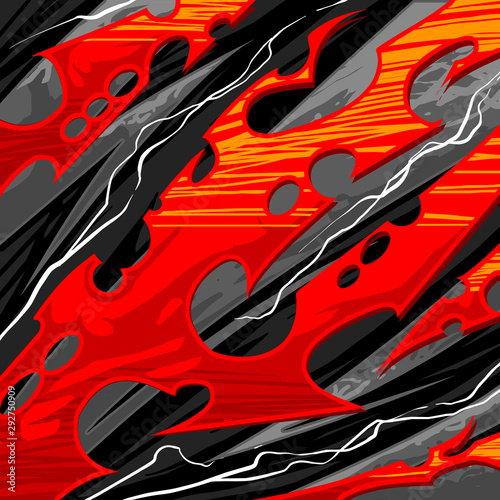 abstract pattern design for sport team jersey Poster Mural XXL