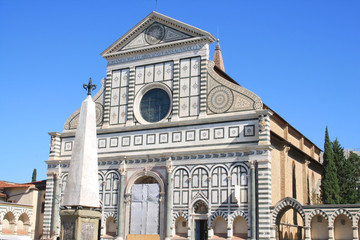 Wall Mural - Santa Maria Novella cathedral in Florence, city in central Italy and birthplace of the Renaissance, it is the capital city of the Tuscany region, Italy