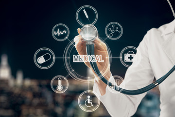 Poster - Medicine and innovation concept