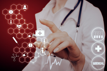 Poster - Medicine and innovation concept