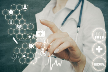 Poster - Medicine and screen concept