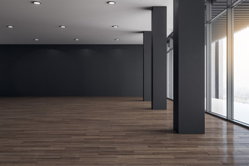 Contemporary empty office interior
