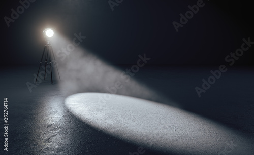 Grunge studio interior