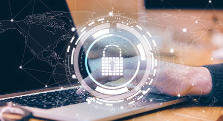 Poster - Password and technology concept