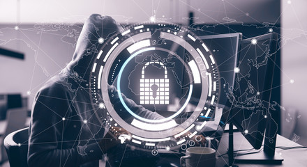 Aufkleber - Protection and malware concept