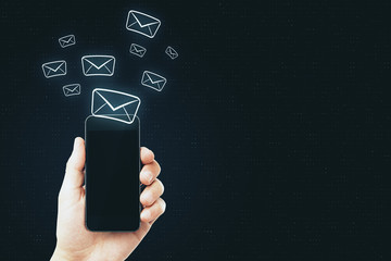 Aufkleber - E-mail marketing and innovation concept