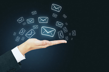 Aufkleber - E-mail marketing and innovation concept