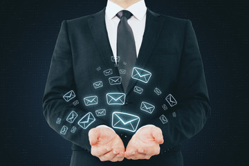 Aufkleber - E-mail marketing and digital concept