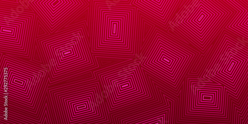 Abstract background of concentric squares in red colors