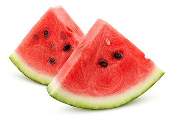 Canvas Print - watermelon isolated on white background, clipping path, full depth of field