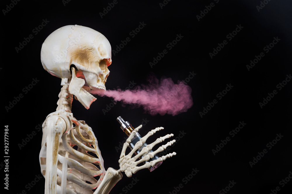 elfbar nachfüll pod läuft aus Vincentan Gogh Squelette Tête De Mort Avec Cigarette Débardeur e main image 1