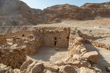 Ruins At Qumran National Park, Site Of Dead Sea Scrolls