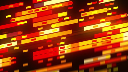 Poster - Abstract technology with many rectangles background, surface with reflection, 3d render backdrop, computer generating