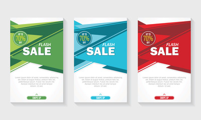 Wall Mural - set of professional banner background for your marketing. suitable for your business sale and discou