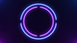 © NotjungCG - Abstract Neon bright lens flare colored on black background. Laser show colorful design for banners advertising technologies