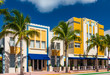 Art Deco district hotels on Ocean Drive, Miami Beach